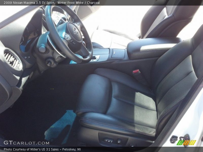 Winter Frost White / Charcoal 2009 Nissan Maxima 3.5 SV Sport