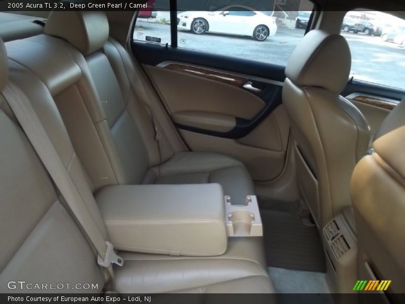 Deep Green Pearl / Camel 2005 Acura TL 3.2