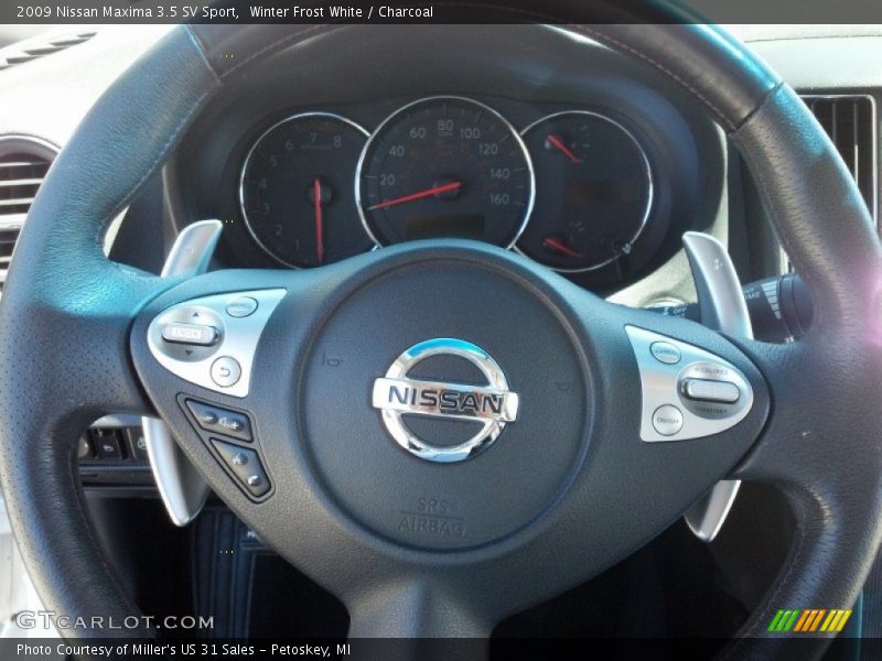 Winter Frost White / Charcoal 2009 Nissan Maxima 3.5 SV Sport
