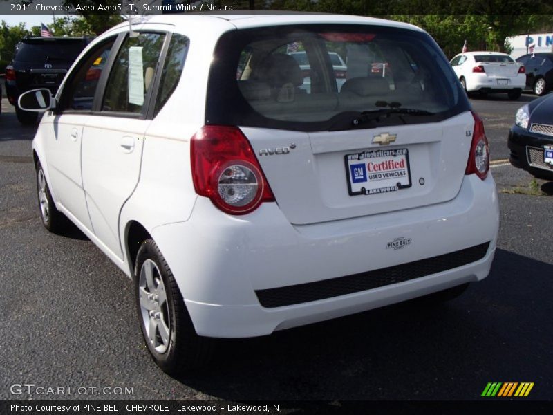 Summit White / Neutral 2011 Chevrolet Aveo Aveo5 LT