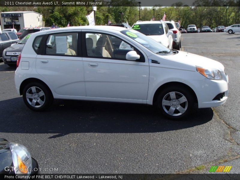 Summit White / Neutral 2011 Chevrolet Aveo Aveo5 LT