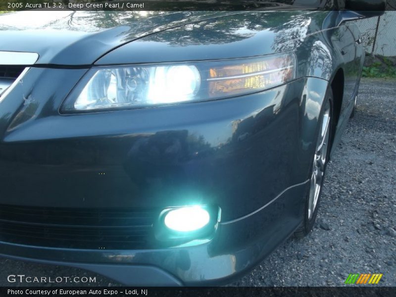 Deep Green Pearl / Camel 2005 Acura TL 3.2