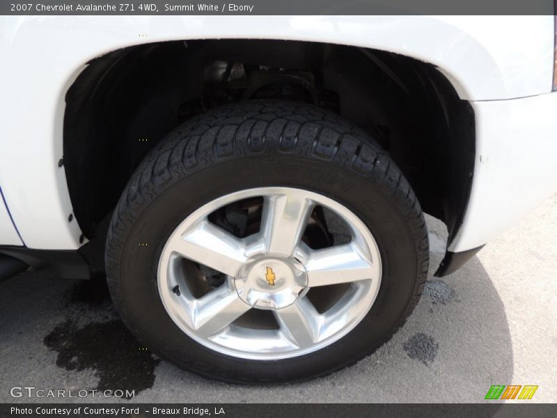 Summit White / Ebony 2007 Chevrolet Avalanche Z71 4WD