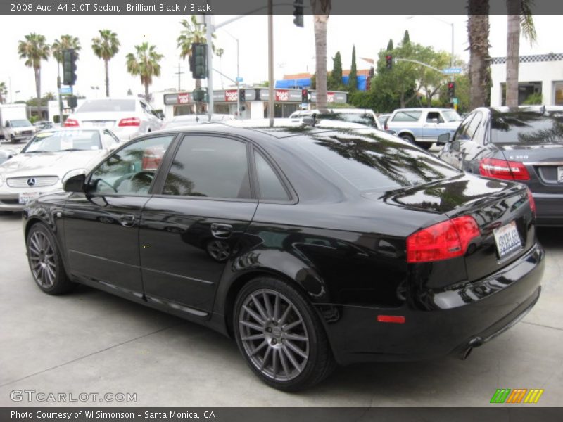 Brilliant Black / Black 2008 Audi A4 2.0T Sedan