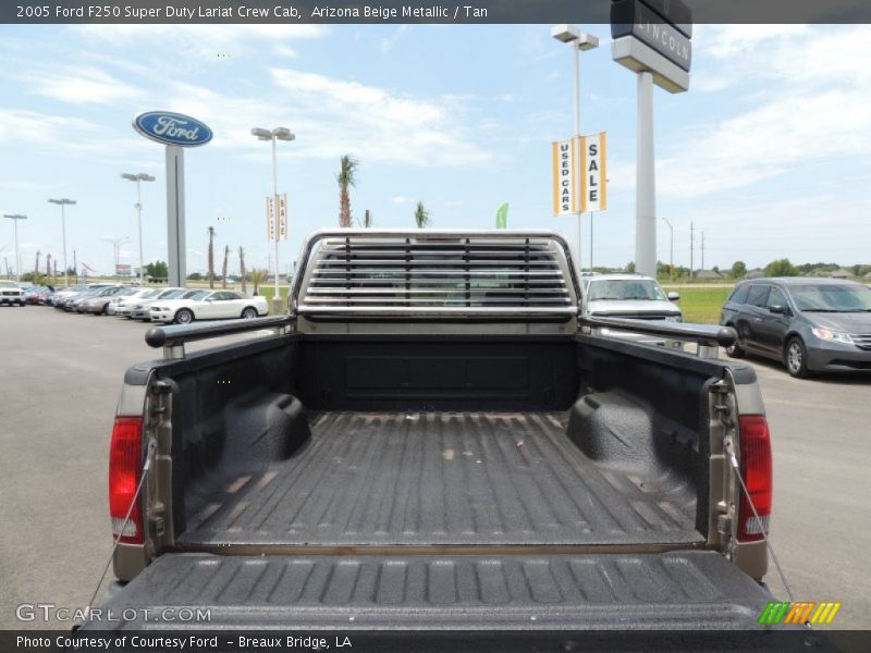 Arizona Beige Metallic / Tan 2005 Ford F250 Super Duty Lariat Crew Cab