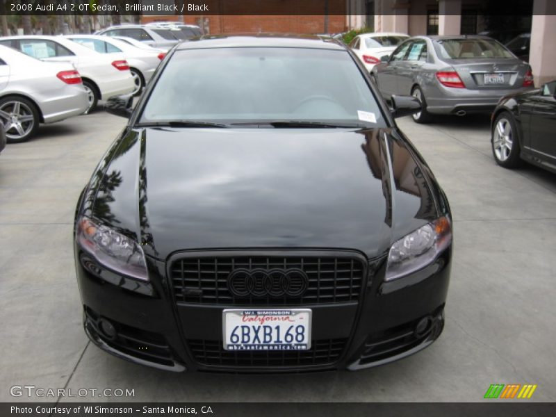 Brilliant Black / Black 2008 Audi A4 2.0T Sedan
