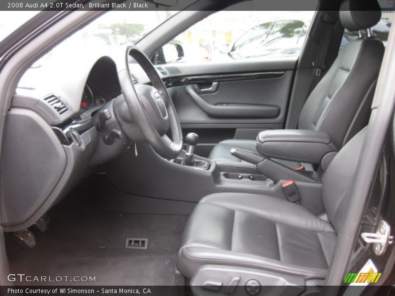  2008 A4 2.0T Sedan Black Interior