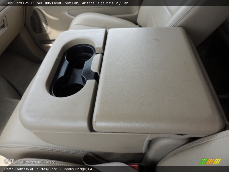 Arizona Beige Metallic / Tan 2005 Ford F250 Super Duty Lariat Crew Cab