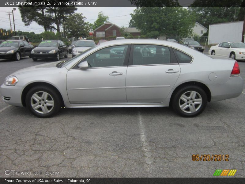 Silver Ice Metallic / Gray 2011 Chevrolet Impala LS