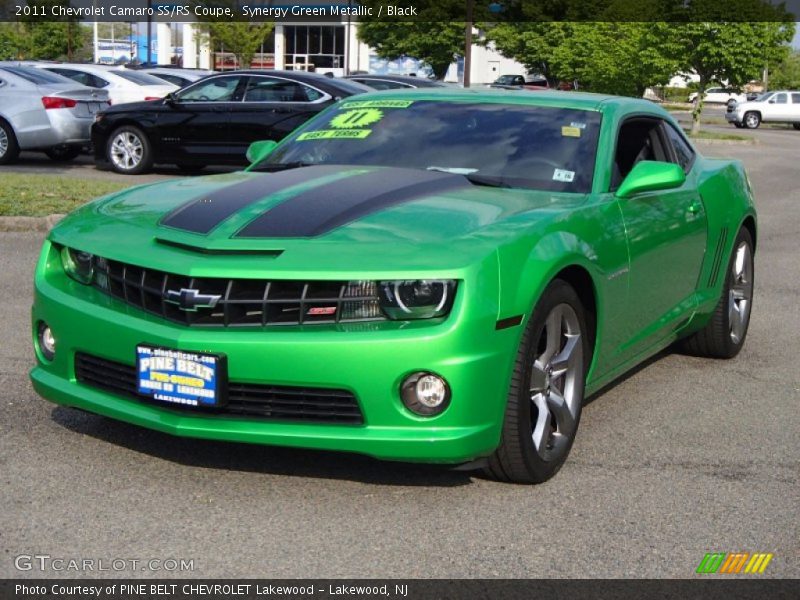 Synergy Green Metallic / Black 2011 Chevrolet Camaro SS/RS Coupe