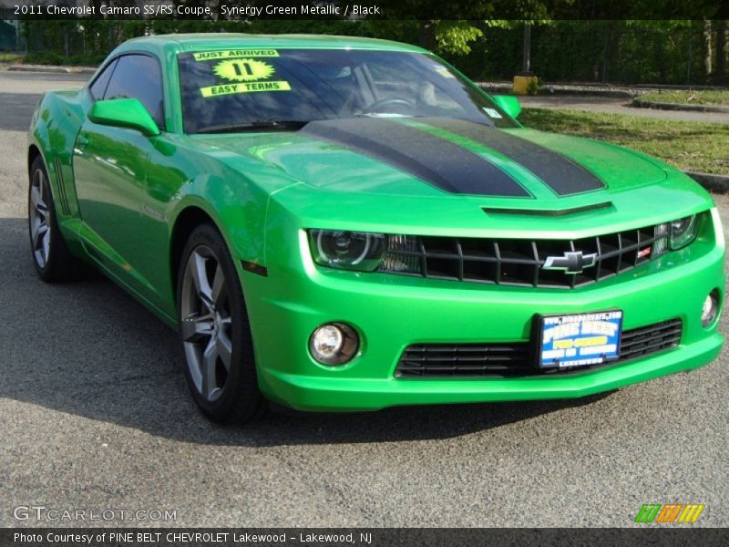 Synergy Green Metallic / Black 2011 Chevrolet Camaro SS/RS Coupe