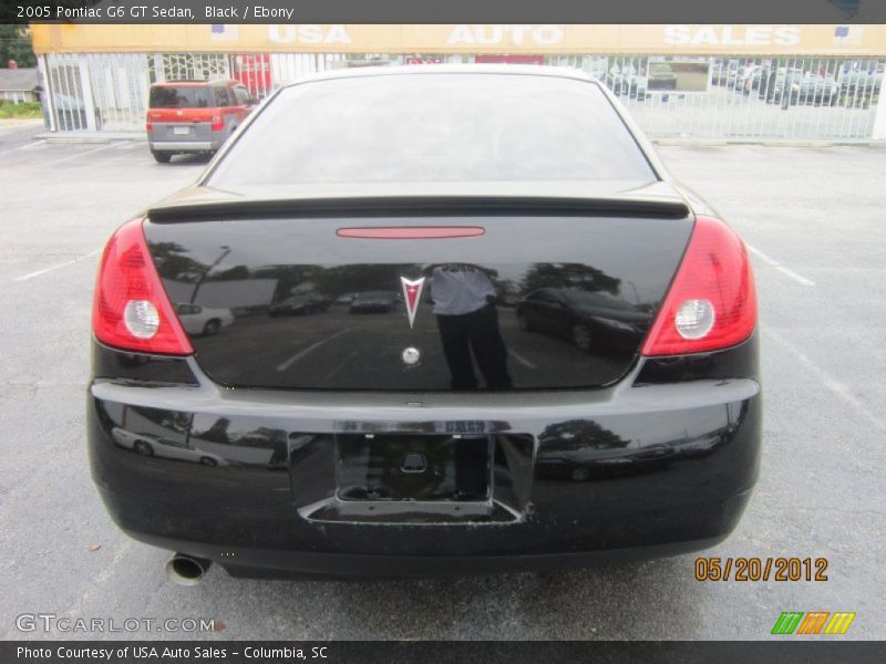 Black / Ebony 2005 Pontiac G6 GT Sedan