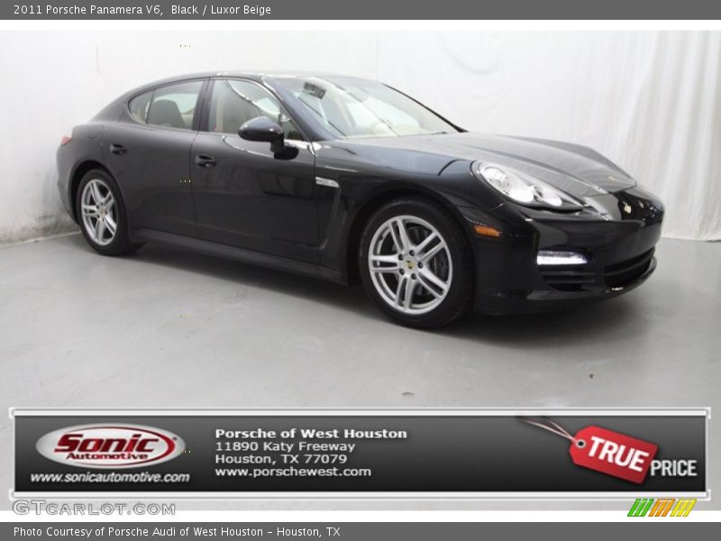 Black / Luxor Beige 2011 Porsche Panamera V6