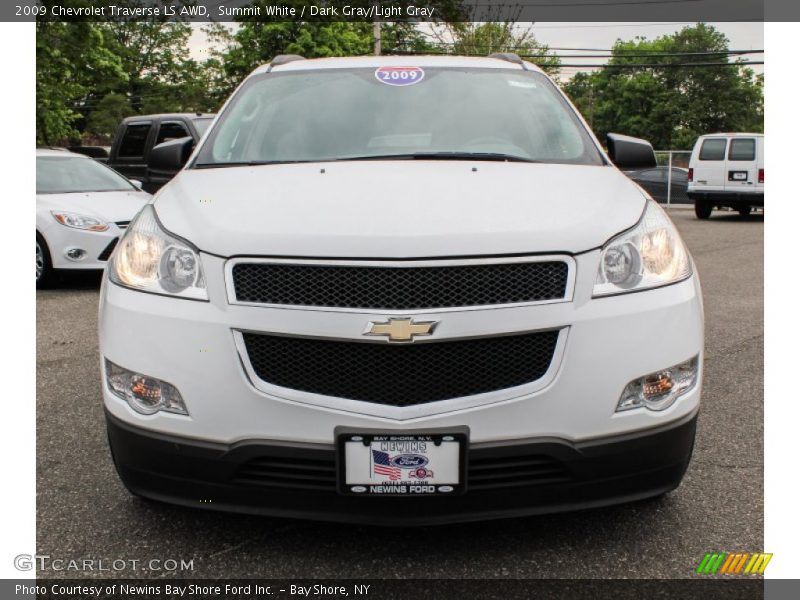 Summit White / Dark Gray/Light Gray 2009 Chevrolet Traverse LS AWD
