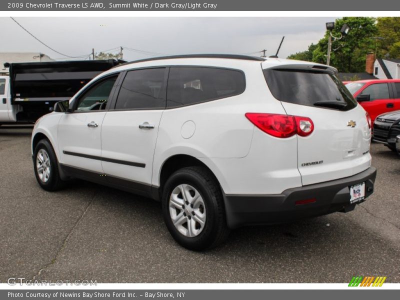 Summit White / Dark Gray/Light Gray 2009 Chevrolet Traverse LS AWD