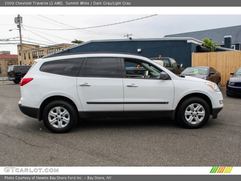 Summit White / Dark Gray/Light Gray 2009 Chevrolet Traverse LS AWD