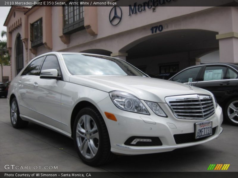 Arctic White / Almond Beige 2010 Mercedes-Benz E 350 Sedan