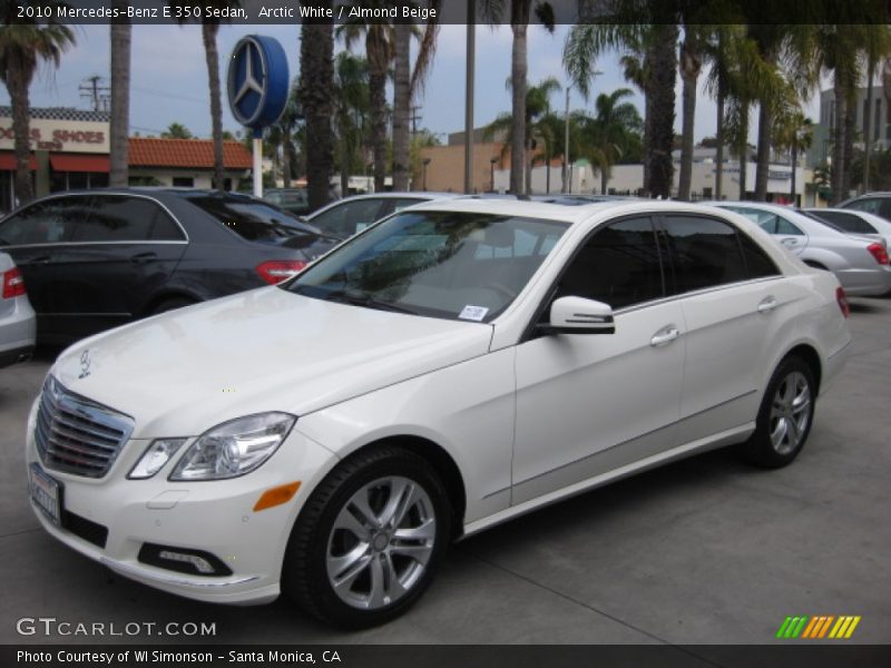 Arctic White / Almond Beige 2010 Mercedes-Benz E 350 Sedan