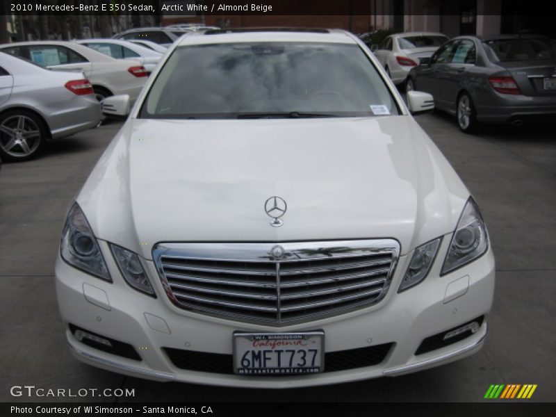 Arctic White / Almond Beige 2010 Mercedes-Benz E 350 Sedan