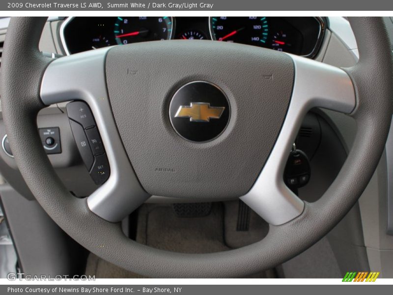 Summit White / Dark Gray/Light Gray 2009 Chevrolet Traverse LS AWD