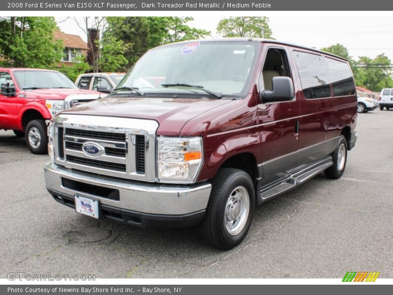 Dark Toreador Red Metallic / Medium Pebble 2008 Ford E Series Van E150 XLT Passenger