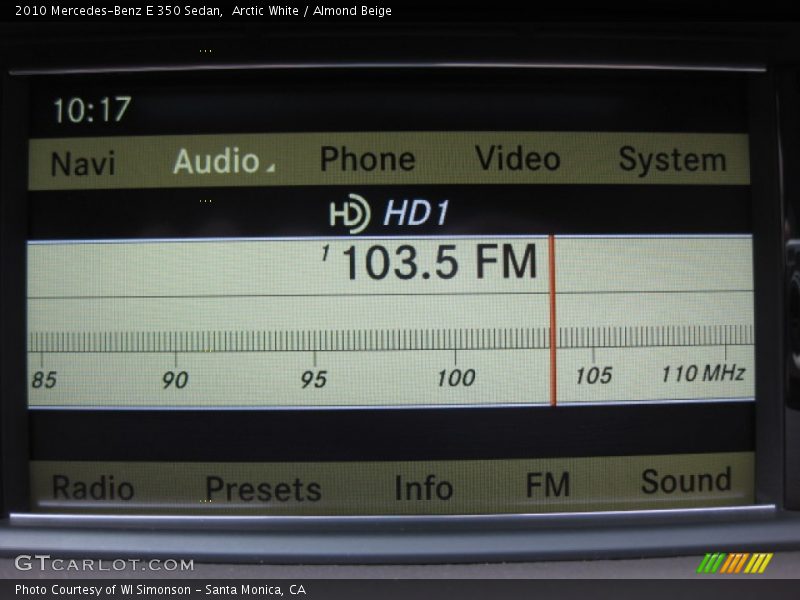 Arctic White / Almond Beige 2010 Mercedes-Benz E 350 Sedan
