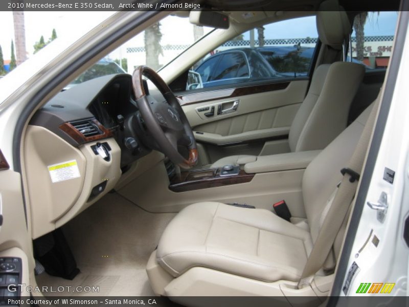 Arctic White / Almond Beige 2010 Mercedes-Benz E 350 Sedan