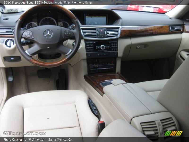 Arctic White / Almond Beige 2010 Mercedes-Benz E 350 Sedan