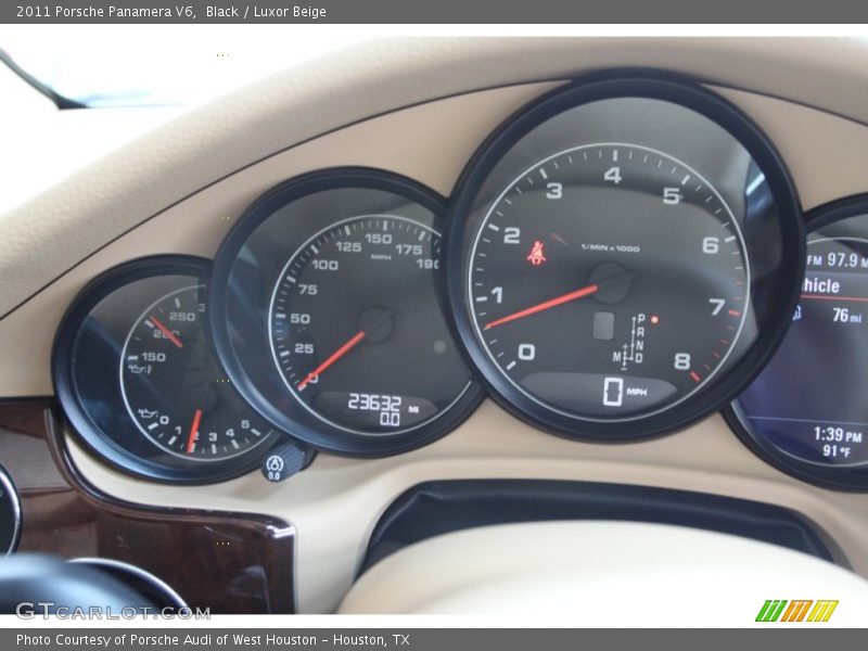 Black / Luxor Beige 2011 Porsche Panamera V6