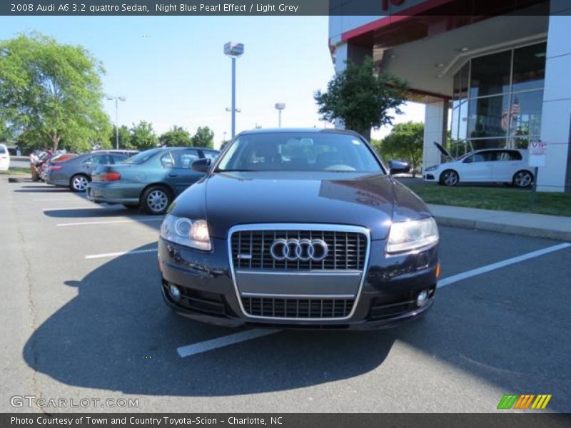 Night Blue Pearl Effect / Light Grey 2008 Audi A6 3.2 quattro Sedan
