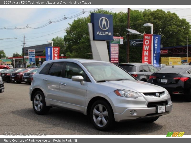 Alabaster Silver Metallic / Taupe 2007 Acura RDX Technology
