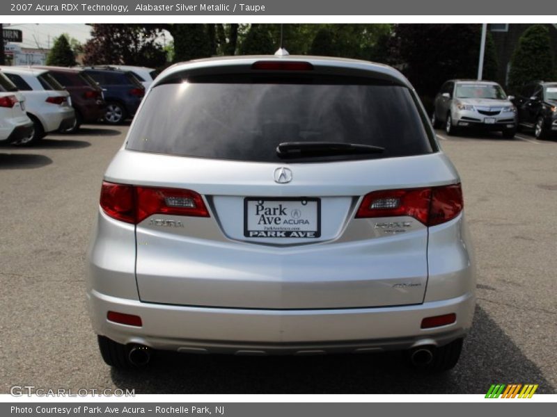 Alabaster Silver Metallic / Taupe 2007 Acura RDX Technology