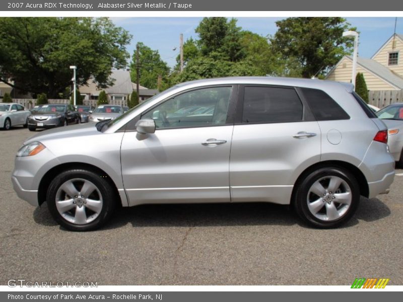 Alabaster Silver Metallic / Taupe 2007 Acura RDX Technology