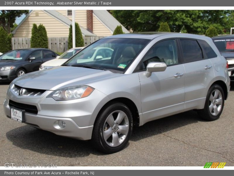 Alabaster Silver Metallic / Taupe 2007 Acura RDX Technology