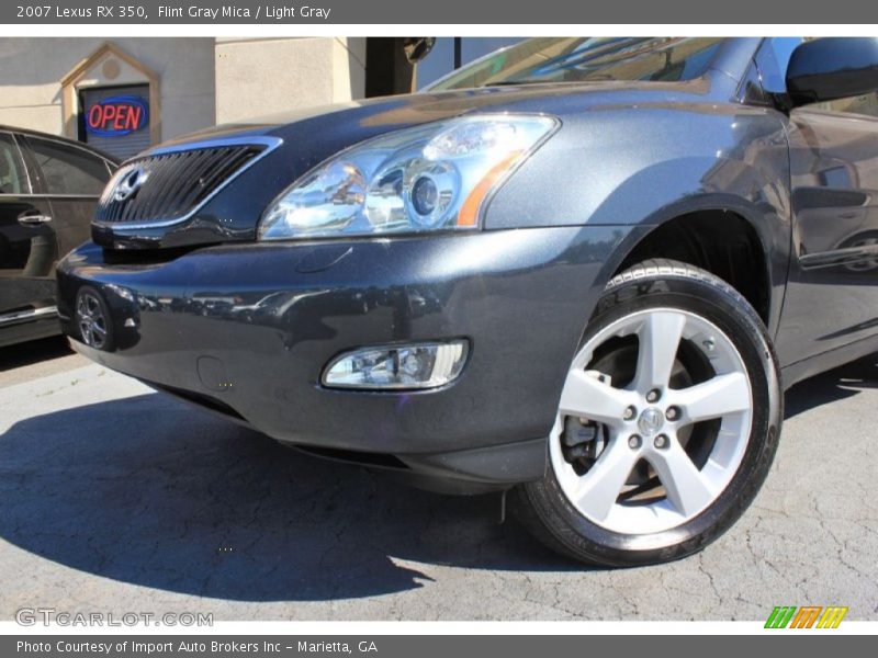 Flint Gray Mica / Light Gray 2007 Lexus RX 350