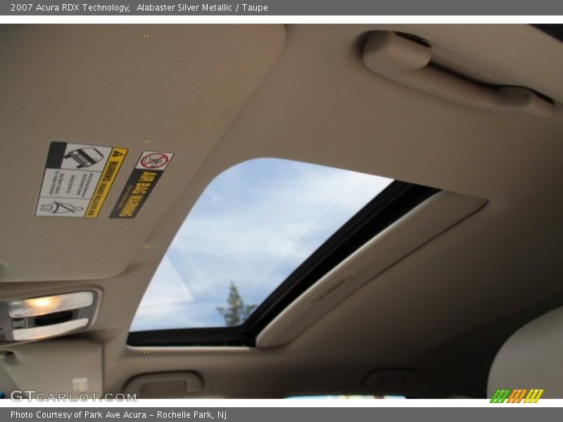 Alabaster Silver Metallic / Taupe 2007 Acura RDX Technology
