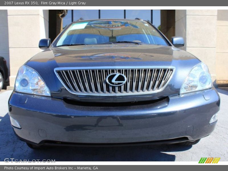 Flint Gray Mica / Light Gray 2007 Lexus RX 350