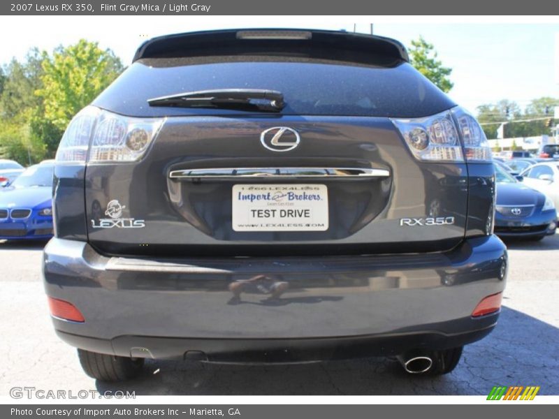 Flint Gray Mica / Light Gray 2007 Lexus RX 350