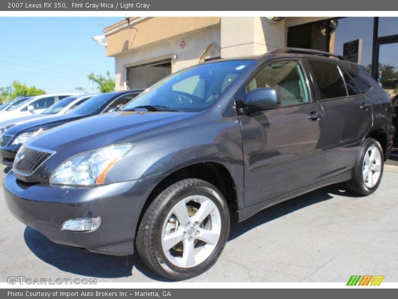 Flint Gray Mica / Light Gray 2007 Lexus RX 350