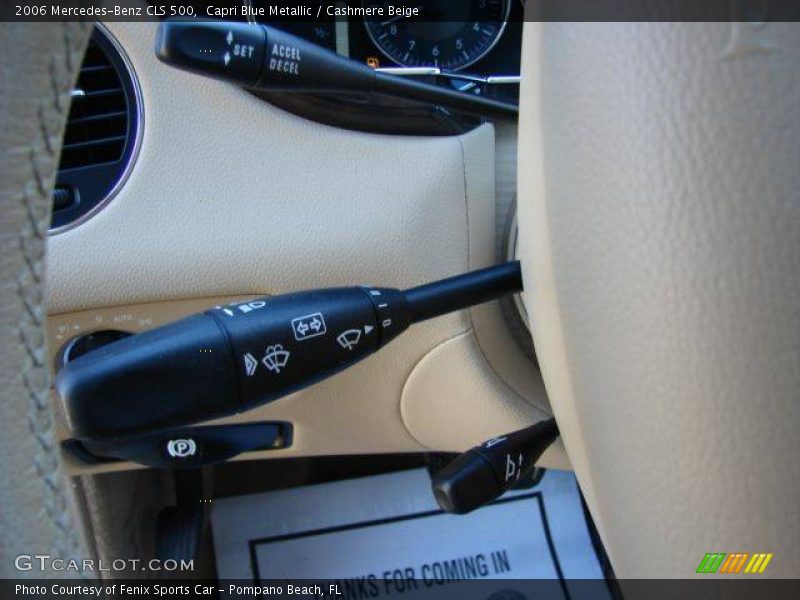Capri Blue Metallic / Cashmere Beige 2006 Mercedes-Benz CLS 500