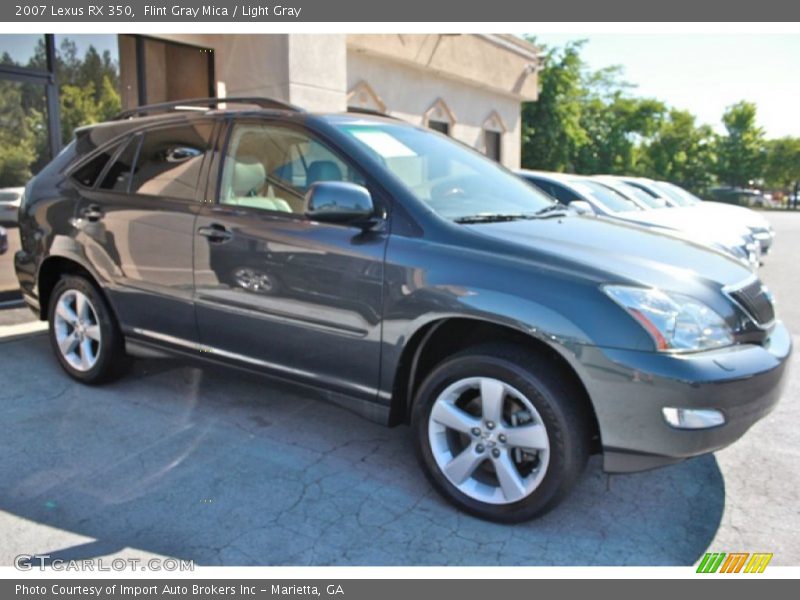 Flint Gray Mica / Light Gray 2007 Lexus RX 350