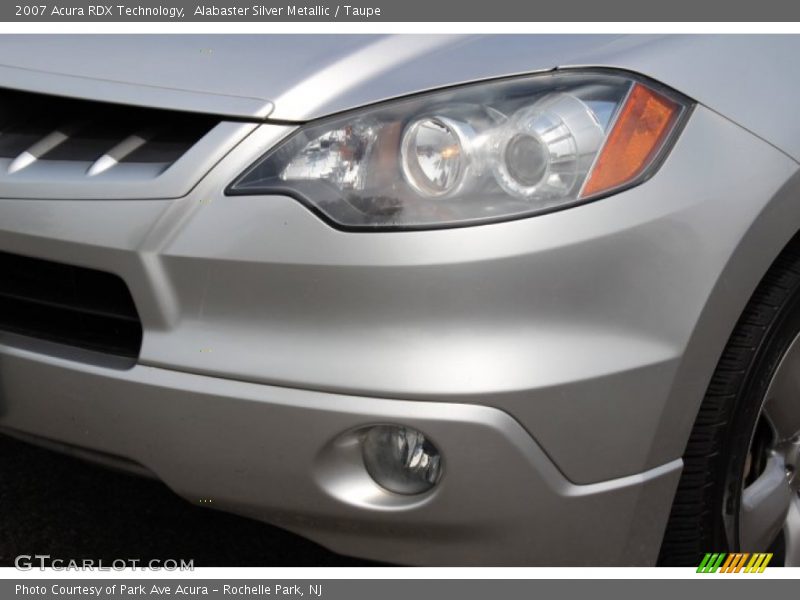 Alabaster Silver Metallic / Taupe 2007 Acura RDX Technology