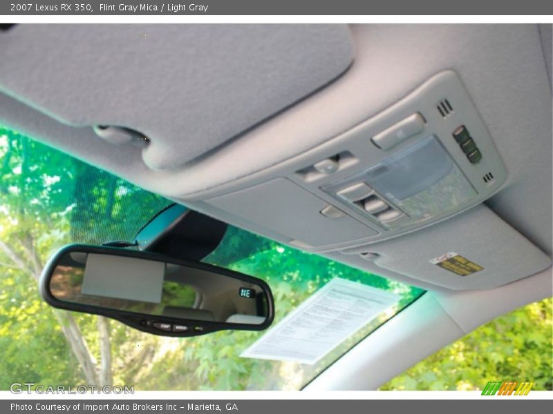 Flint Gray Mica / Light Gray 2007 Lexus RX 350