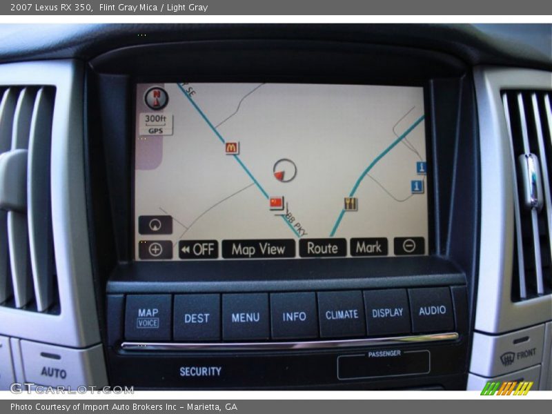 Flint Gray Mica / Light Gray 2007 Lexus RX 350