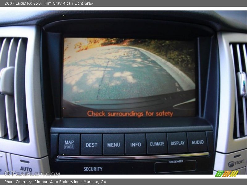 Flint Gray Mica / Light Gray 2007 Lexus RX 350