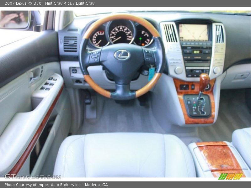 Flint Gray Mica / Light Gray 2007 Lexus RX 350