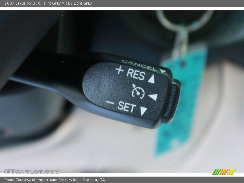 Flint Gray Mica / Light Gray 2007 Lexus RX 350