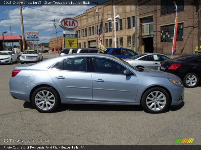 Silver Topaz Metallic / Jet Black 2013 Chevrolet Malibu LT