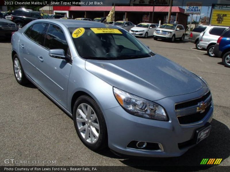 Silver Topaz Metallic / Jet Black 2013 Chevrolet Malibu LT