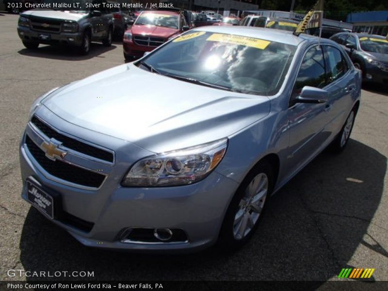 Silver Topaz Metallic / Jet Black 2013 Chevrolet Malibu LT